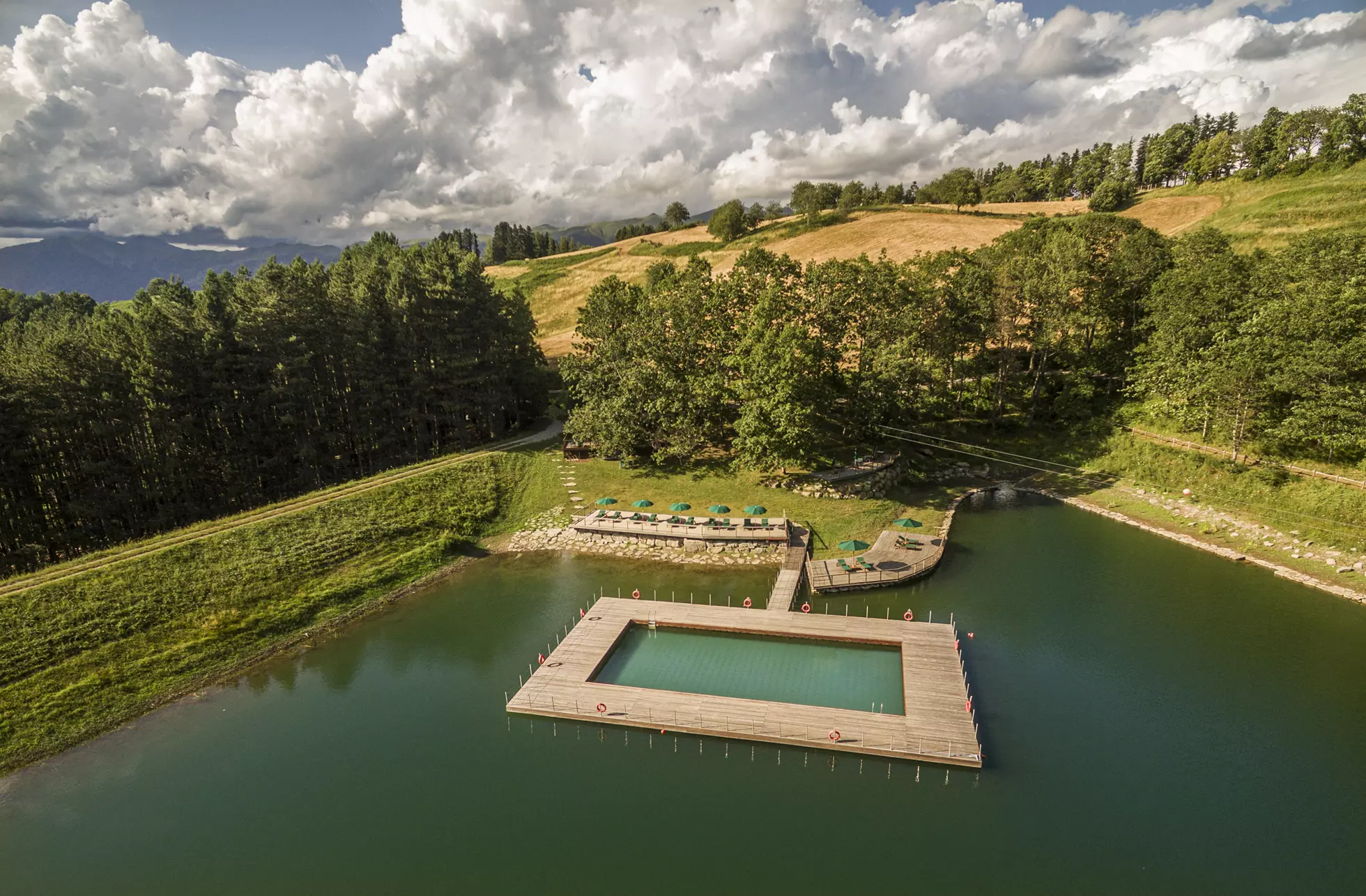 The lake at Oasyhotel